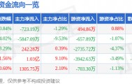 股票行情快报：云意电气（300304）6月12日主力资金净卖出723.19万元