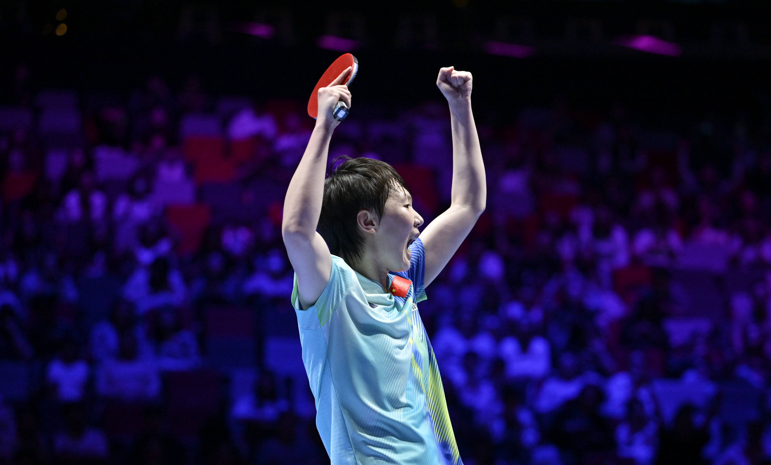 乒乓球世界杯:王曼昱晋级女单四强